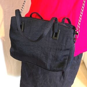 Black lightweight, soft crossbody bag